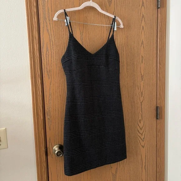 Ganni Woolside Wool Slip Dress Ebony Melange  size 34 NWOT - Picture 4 of 7